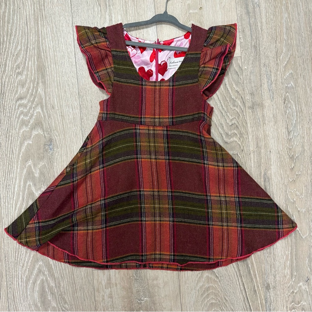 Fiveloaves twofish plaid wool dress